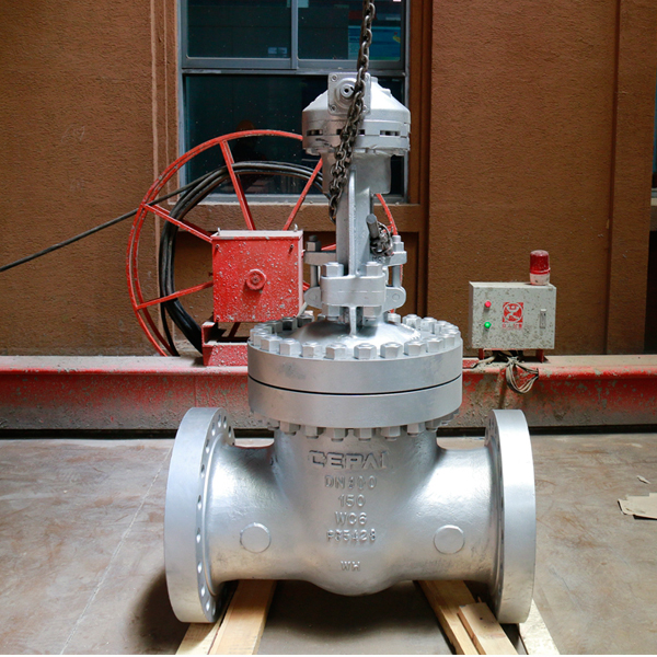 Cast steel gate valve