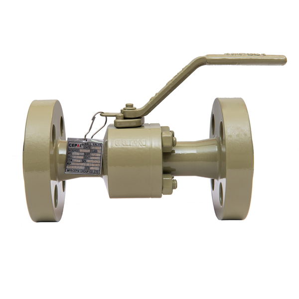 Two piece forging floating ball valve