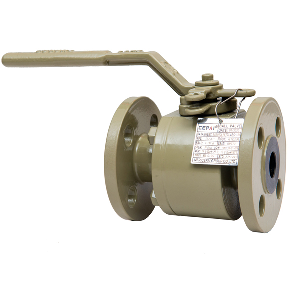 Two piece forging floating ball valve